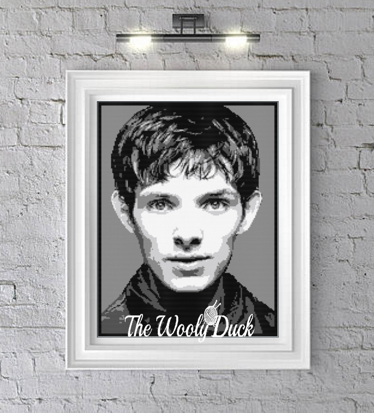 Merlin BBC TV crochet photo pattern Colin Morgan