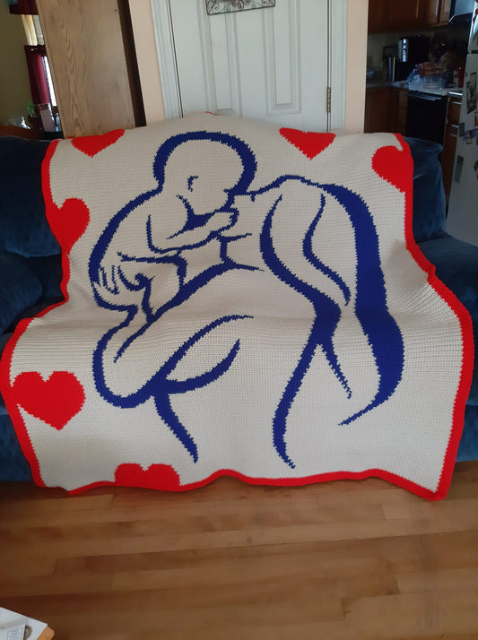 Mother And Baby Crochet Graphghan Pattern