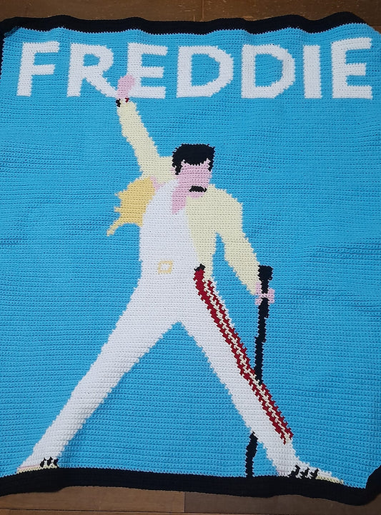 Freddie Mercury Crochet Graphghan Pattern