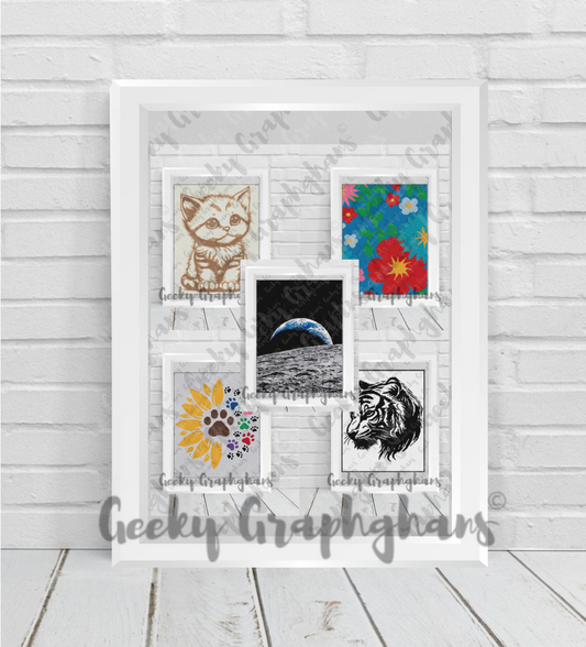 Bundle Pack of Five Graphghan Patterns for digital download