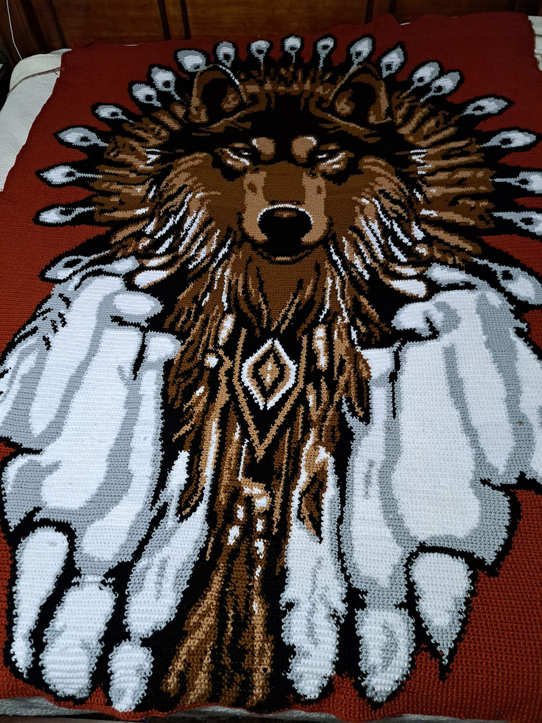Wolf Blanket Crochet Graphghan Pattern Geeky Graphghans
