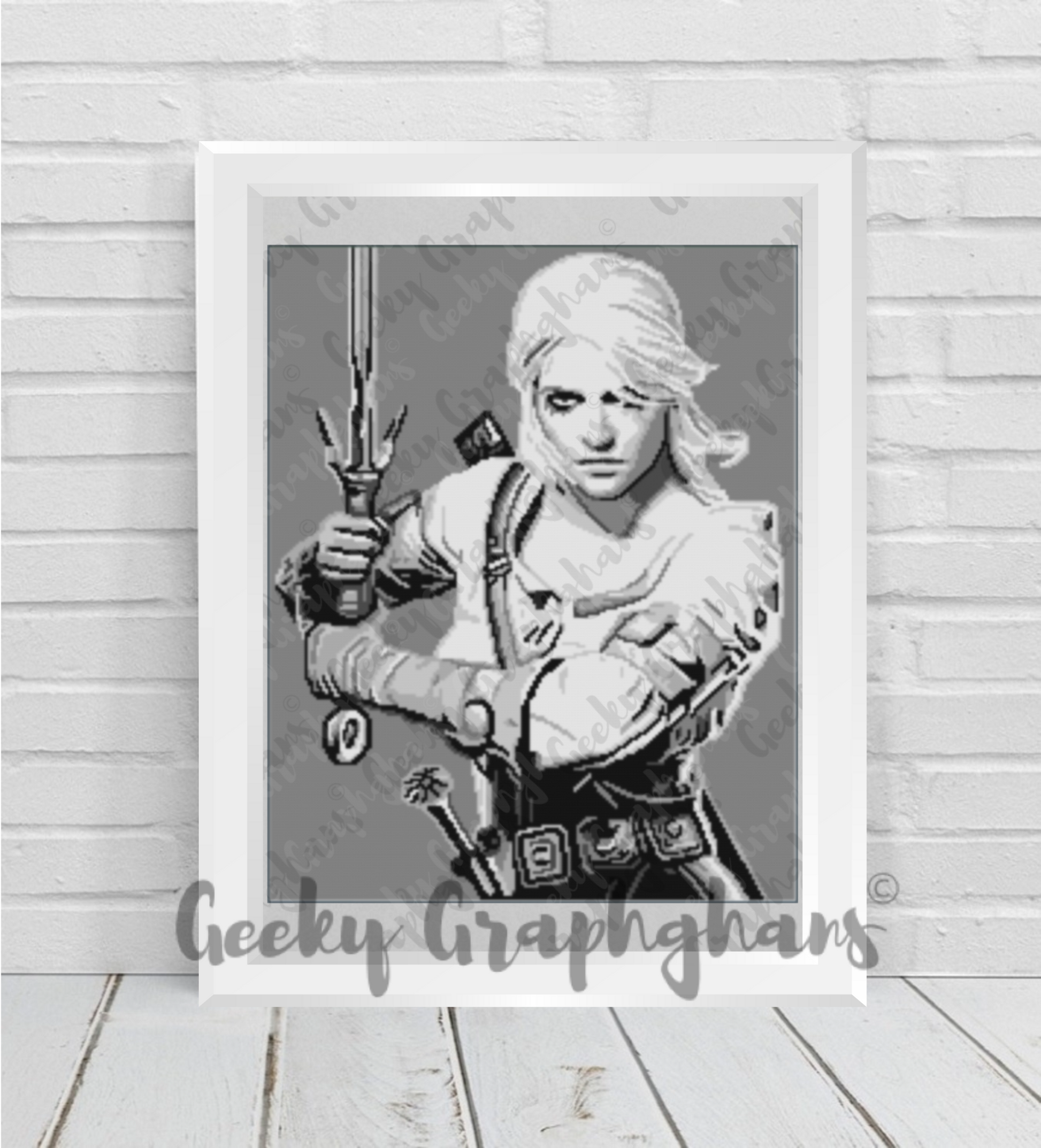 Ciri Witcher Crochet Graphghan Pattern