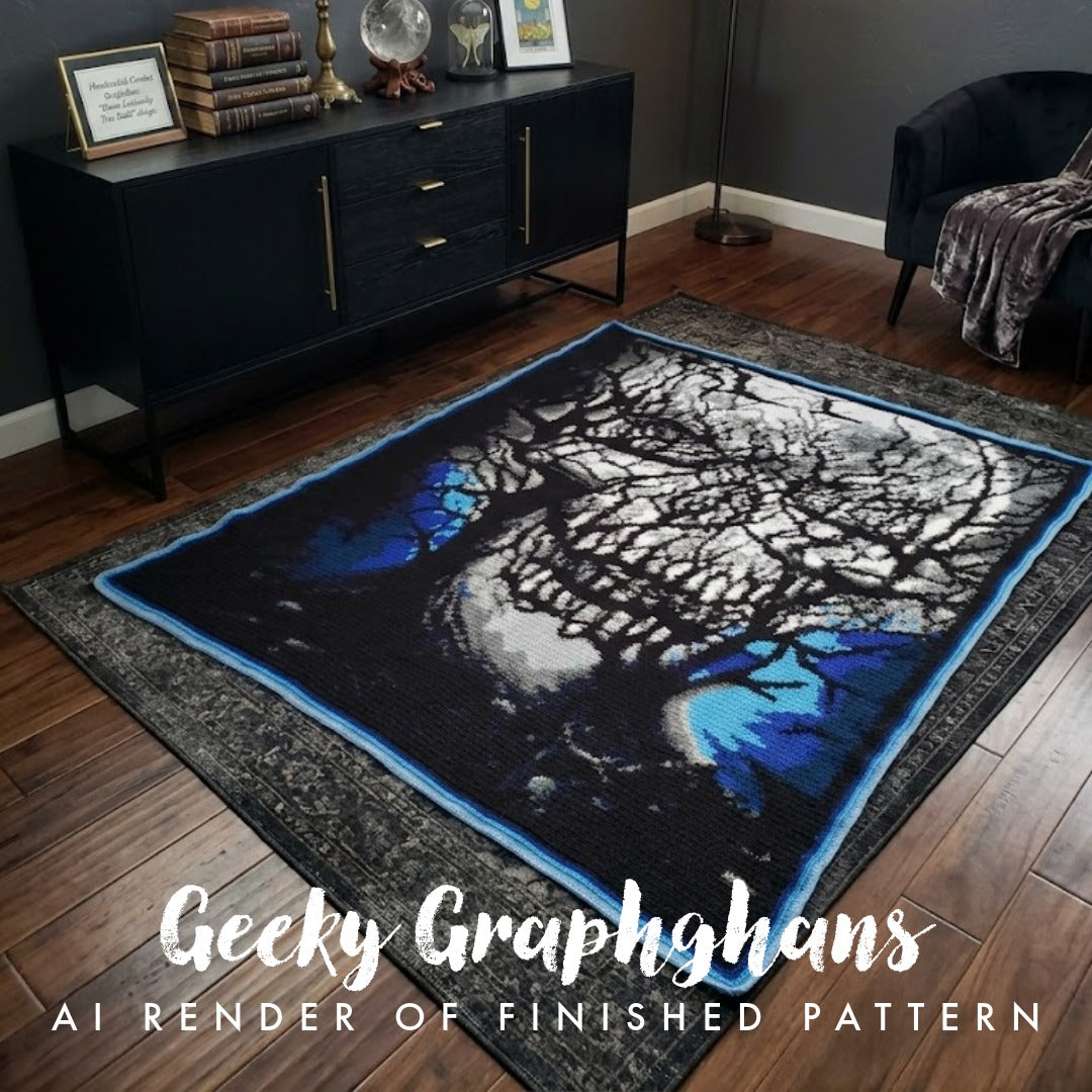 Tree Skull Crochet Graphghan Pattern