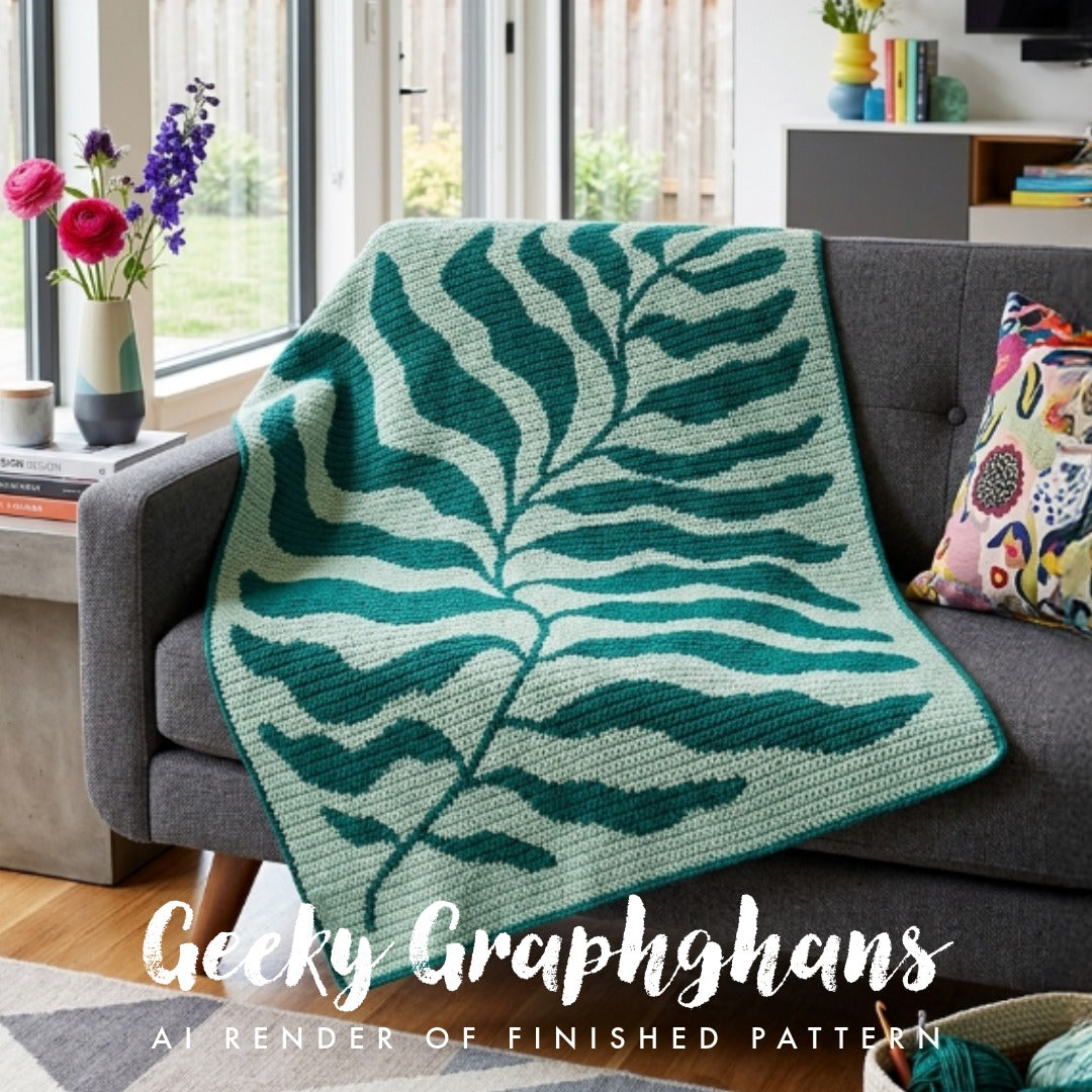 Matisse Inspired Floral #3 Crochet Graphghan Pattern. By Geeky Graphghans