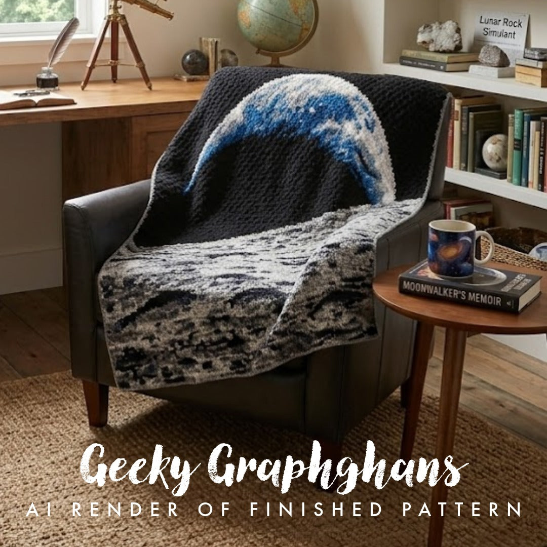 Graphghan Earthset Crochet Graphghan Pattern – Geeky Graphghans