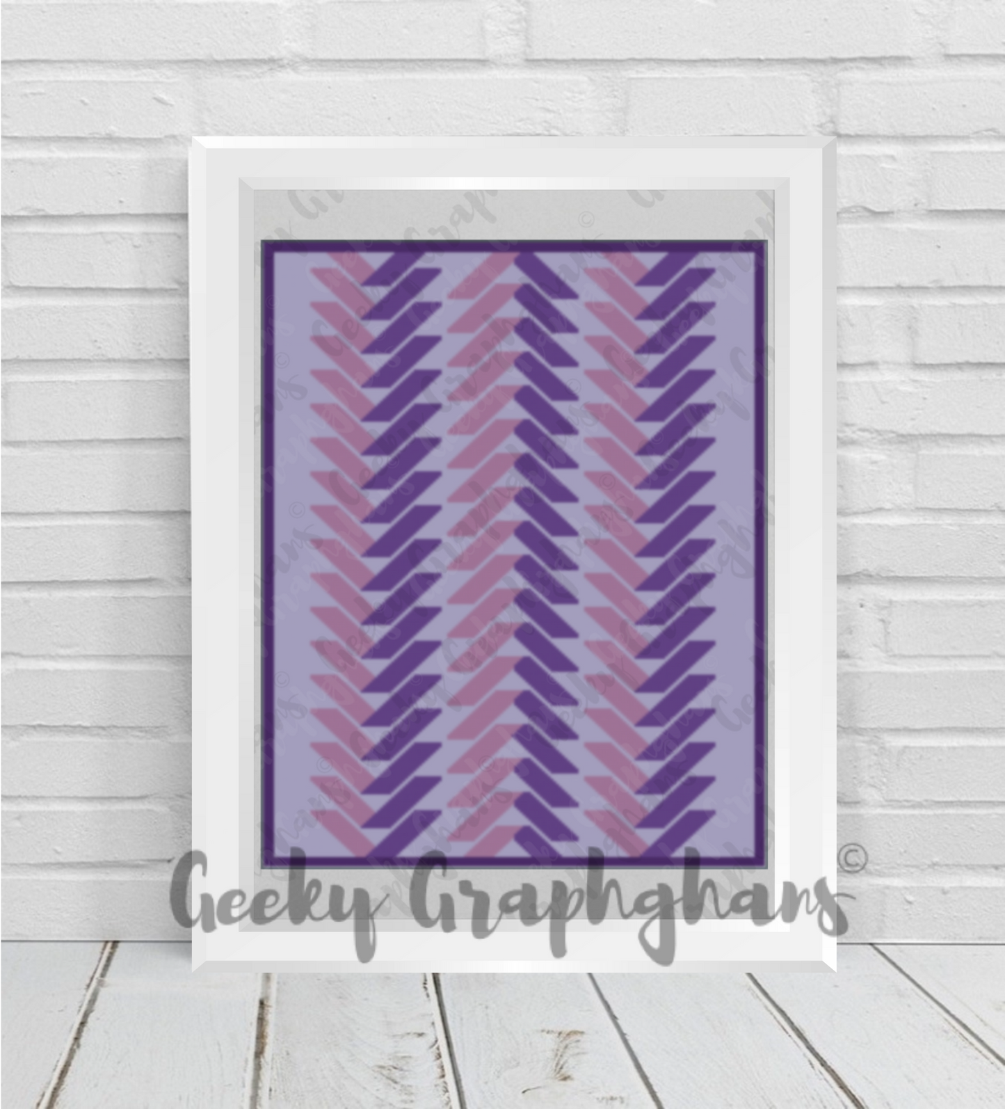 geometric wave crochet graphghan pattern