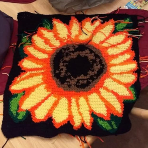 Sunflower Graphghan Pattern – Geeky Graphghans