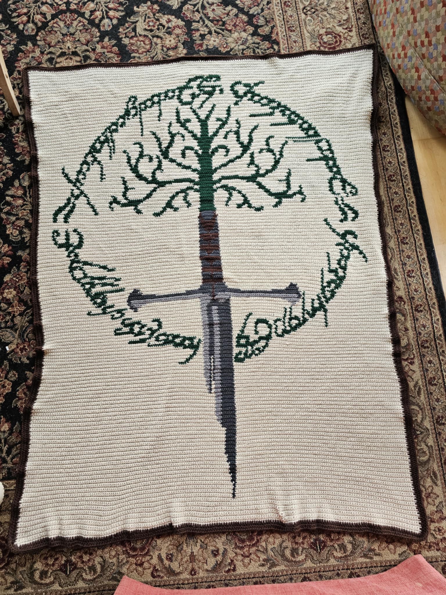 Tree Graphghan Patterns Lord of the Rings Inspired Crochet Graphghan Patterns – Geeky Graphghans