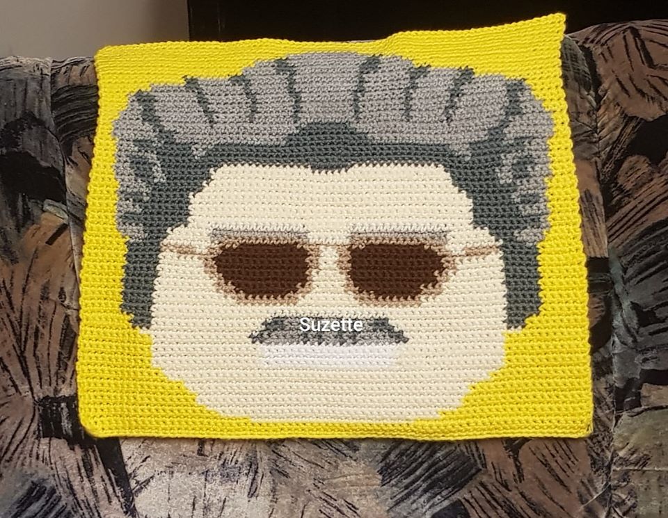 Lego Stan Lee Crochet Pillow - Suzette