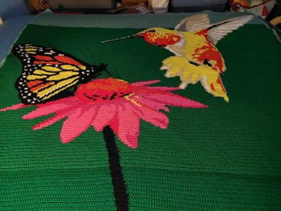 Hummingbird Crochet Graphghan Pattern