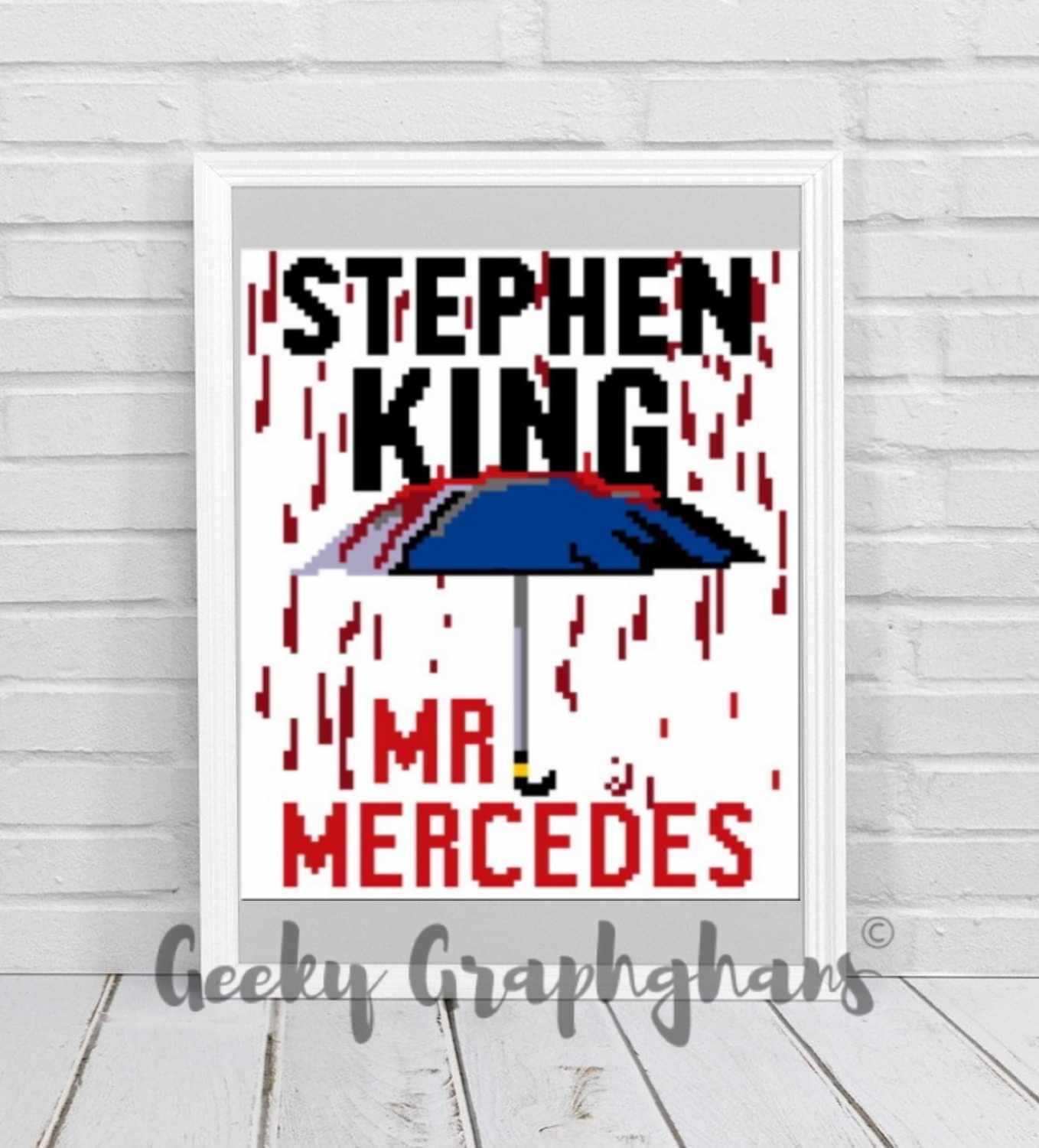 Stephen King's Mr. Mercedes Crochet Pillow Pattern