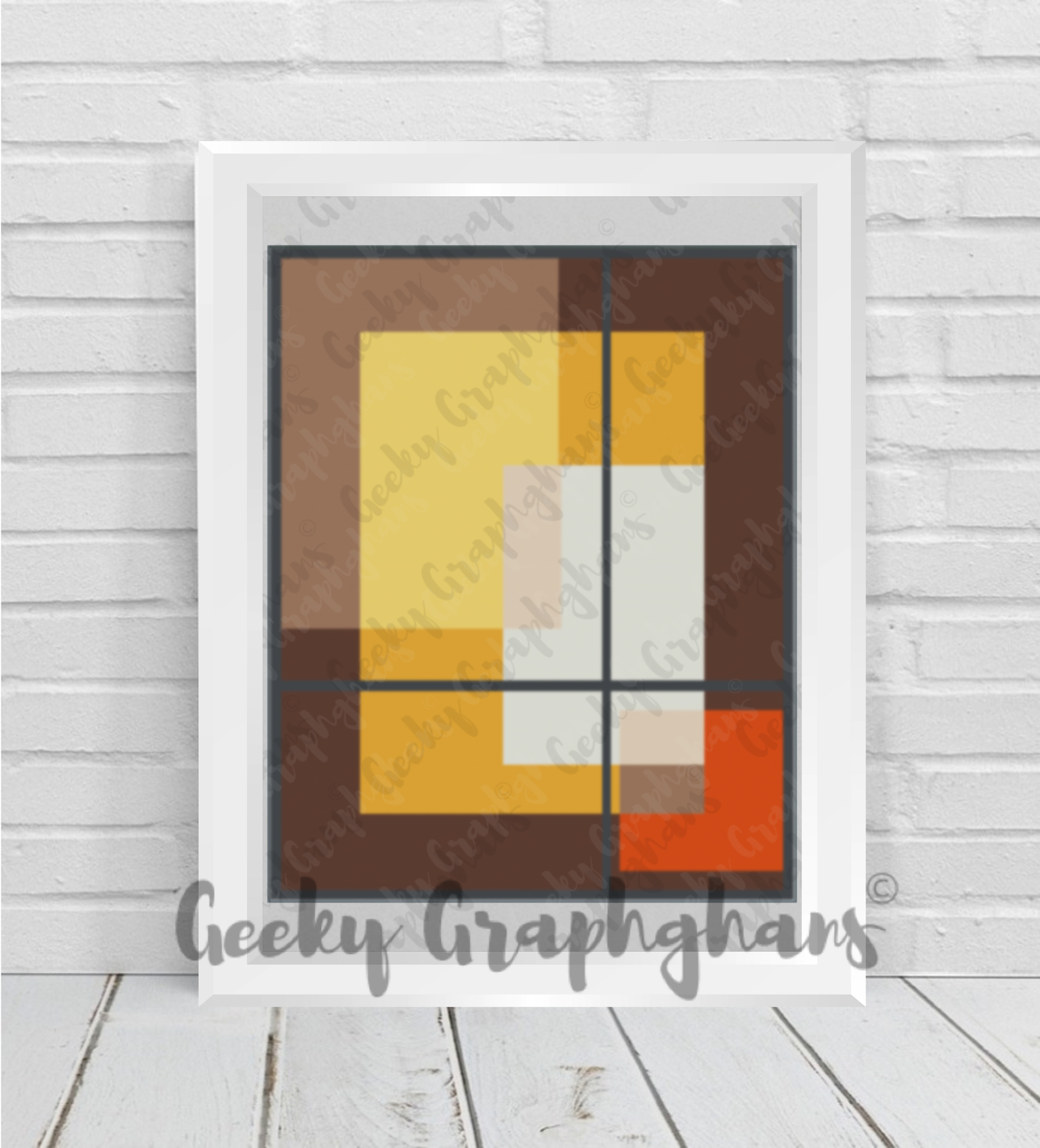 Graphgahn Pattern Overlaid Rectangles Crochet Graphghan Pattern – Geeky Graphghans
