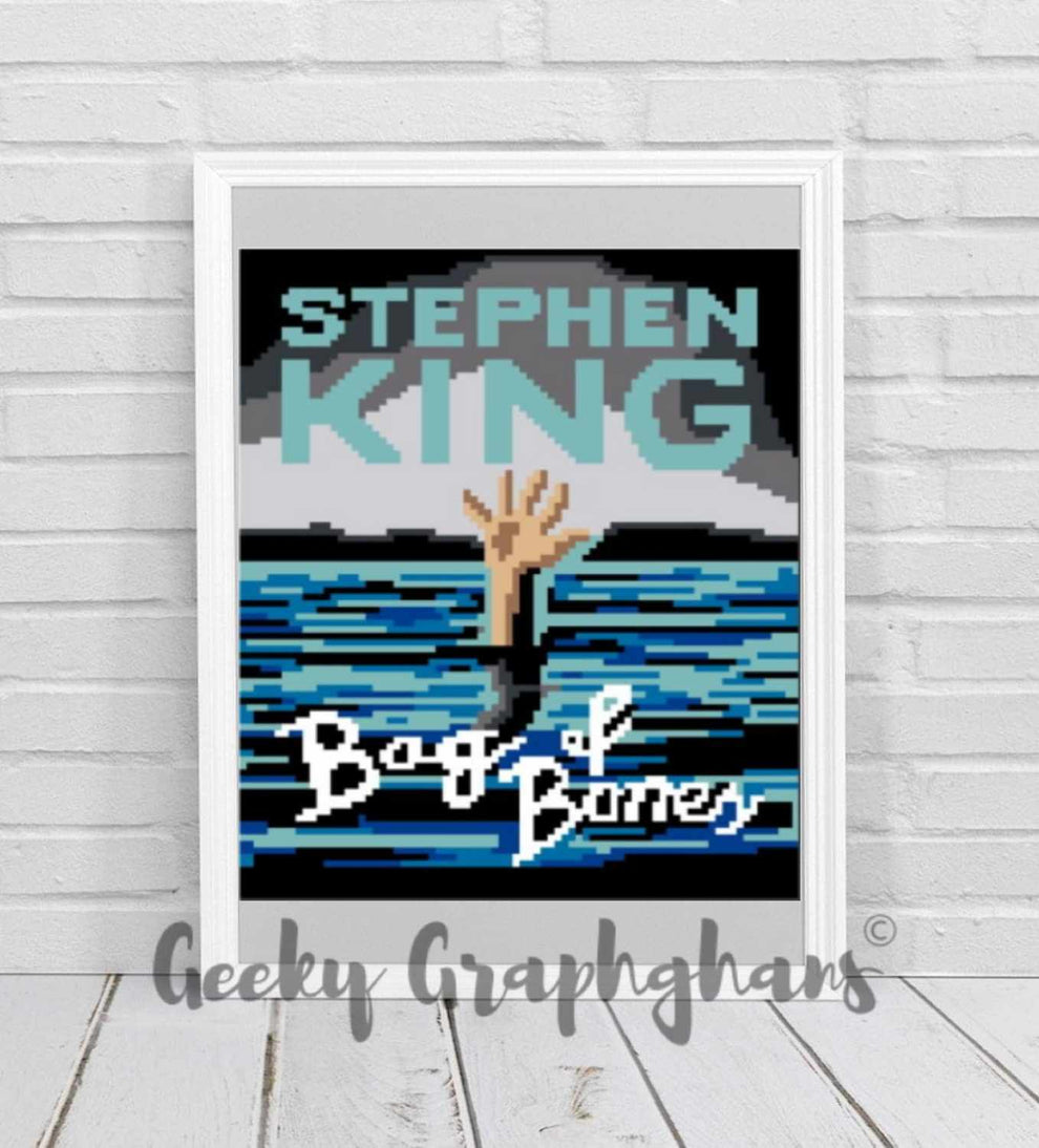 Stephen King Book Cover Crochet Graphghan Pattern Bundle – Geeky Graphghans