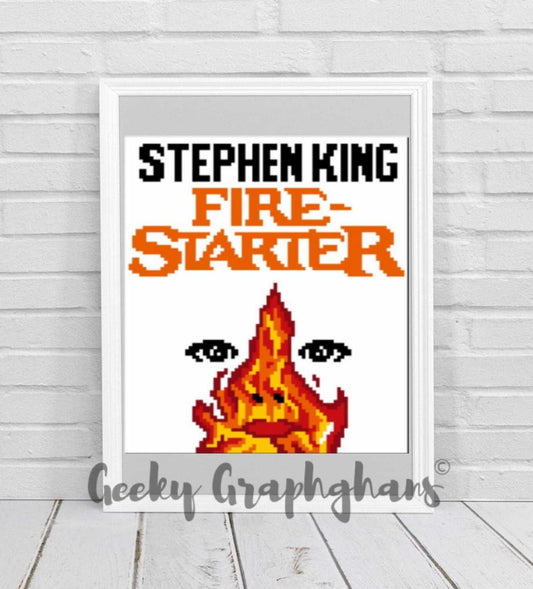 Stephen King's Fire Starter Crochet Pillow Pattern