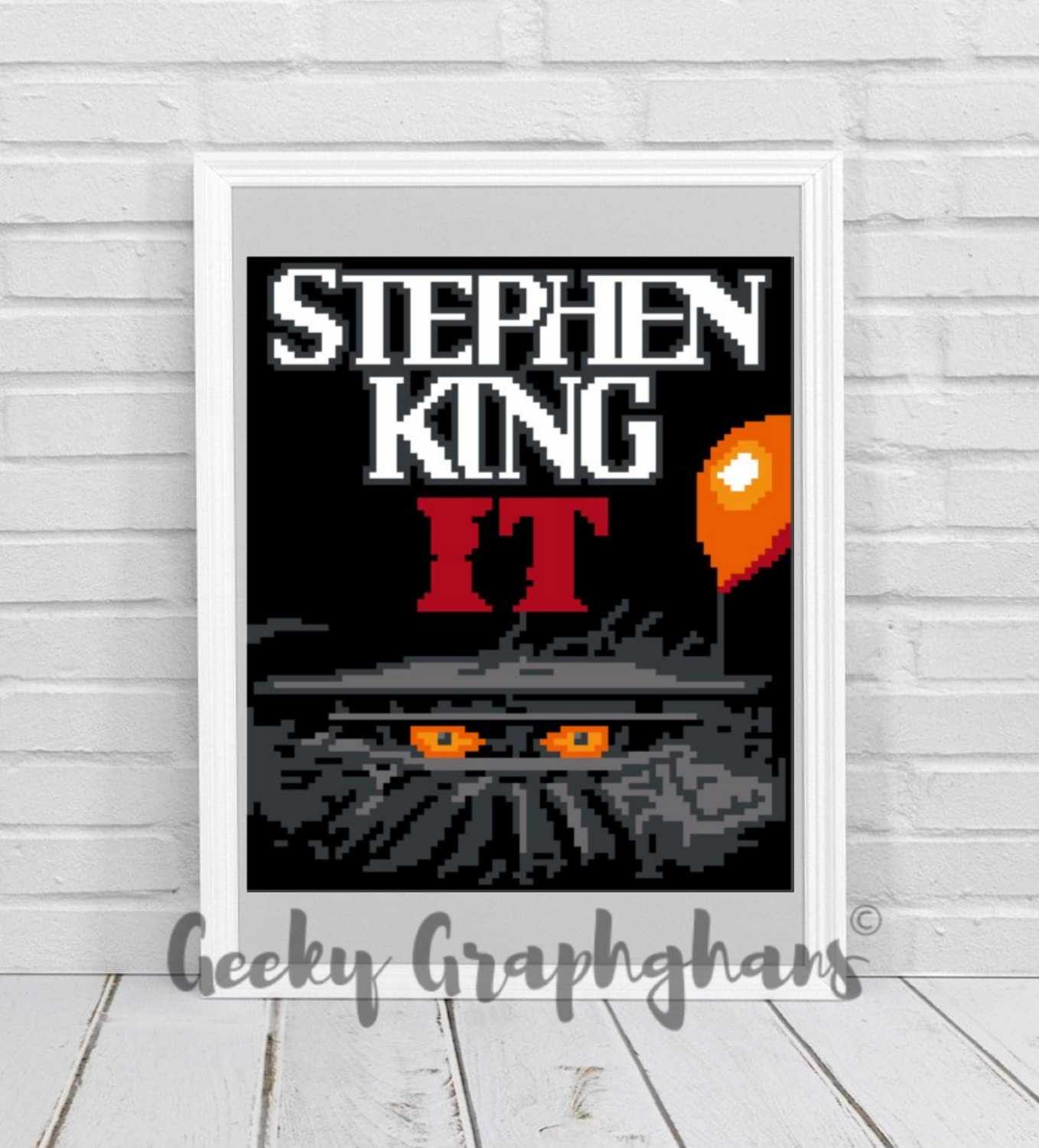 Stephen King's IT crochet pillow pattern
