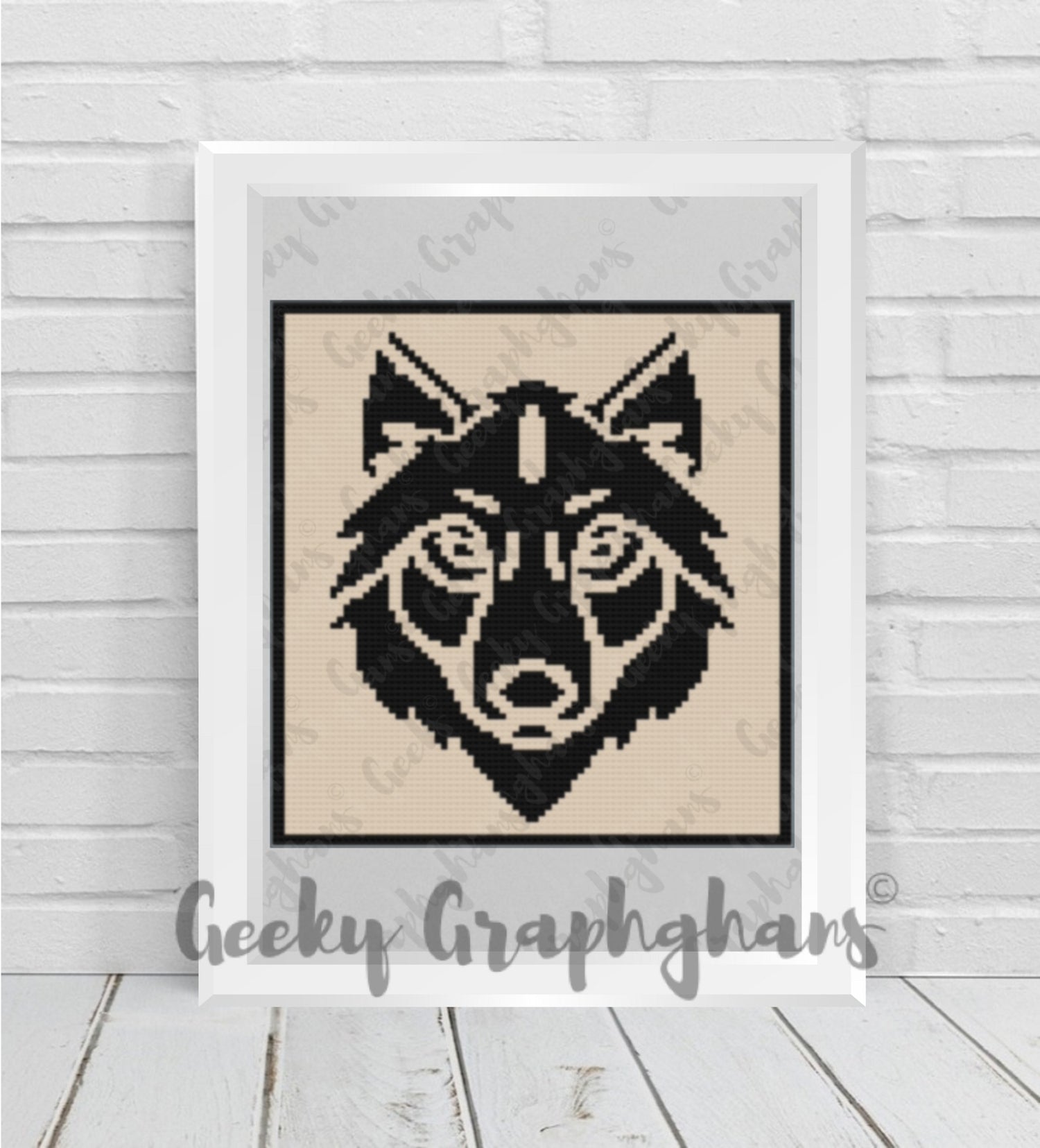 Wolf Crochet Pillow Pattern – Geeky Graphghans