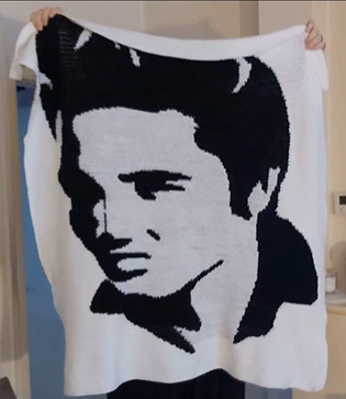 Elvis Presley Silhouette Crochet Pattern
