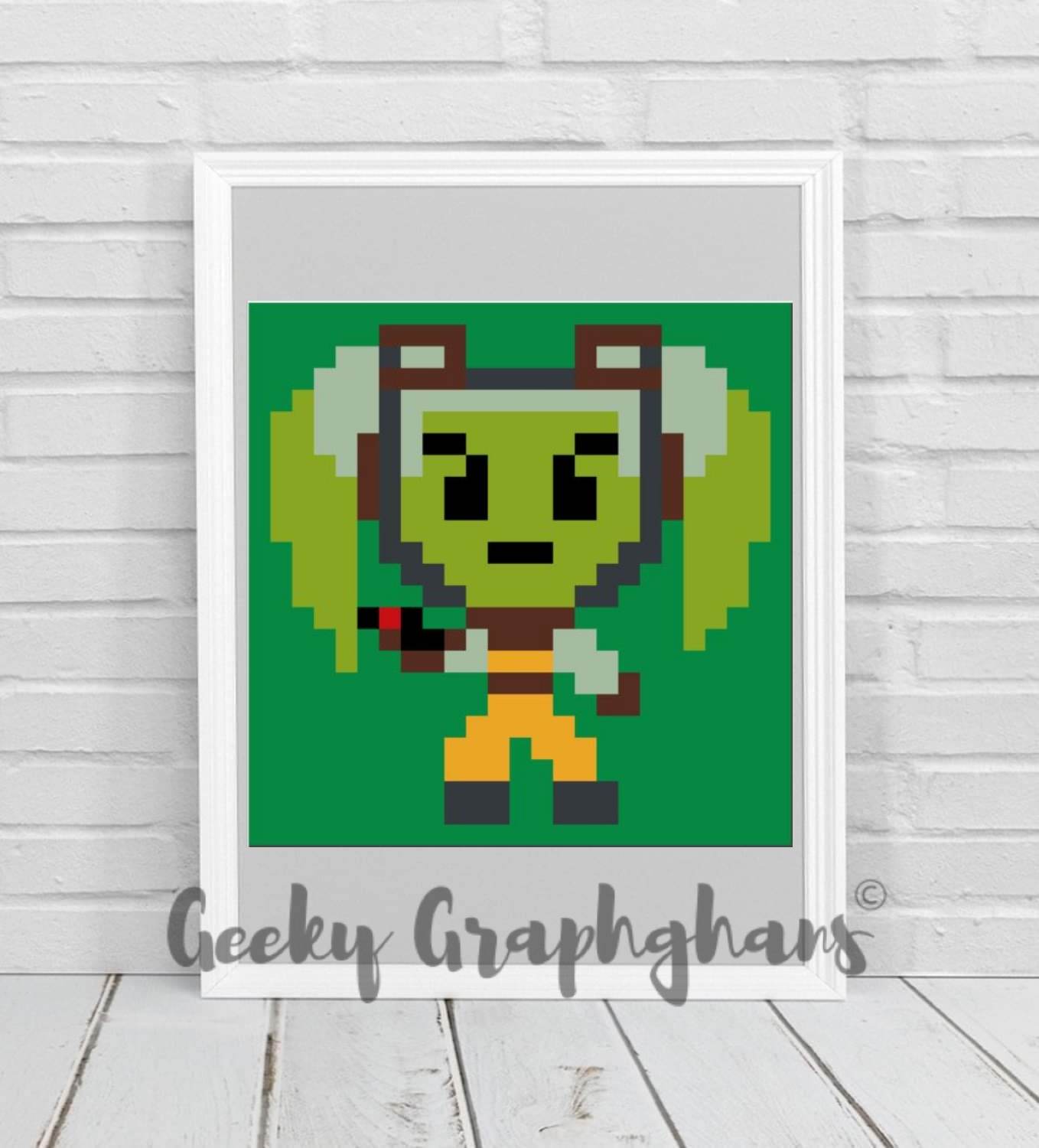 hera syndulla crochet pillow pattern c2c