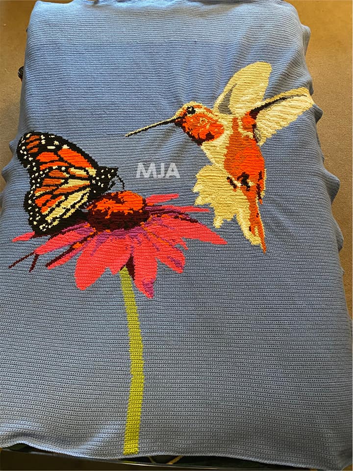 Hummingbird Crochet Graphghan Pattern – Geeky Graphghans