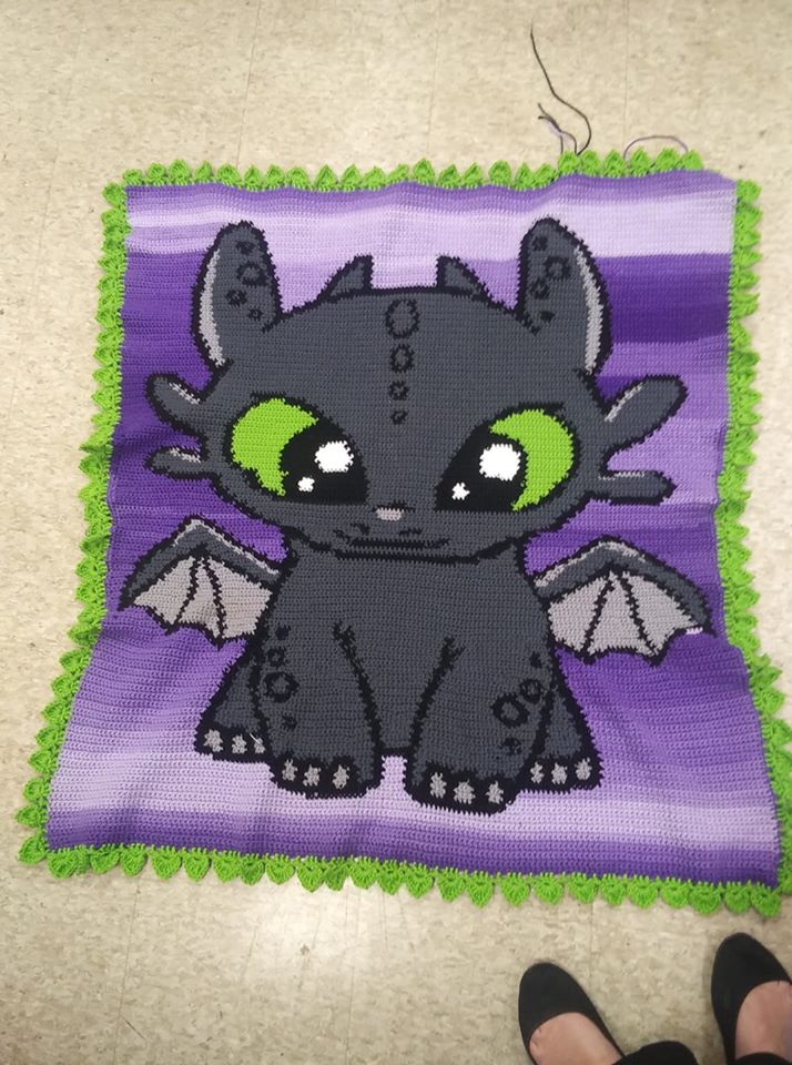 How To Train Your Dragon Inspired Crochet Graghghan Bundle