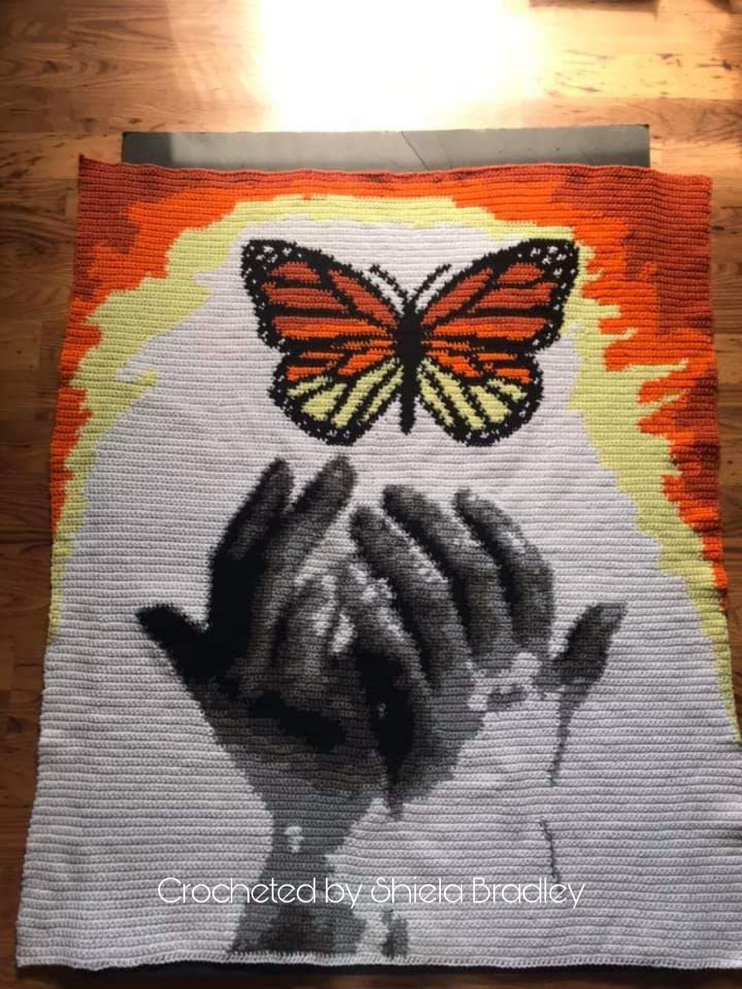 Monarch Butterfly Crochet Graphghan Pattern