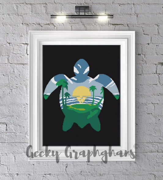 Sea Turtle Crochet Graphghan Pattern