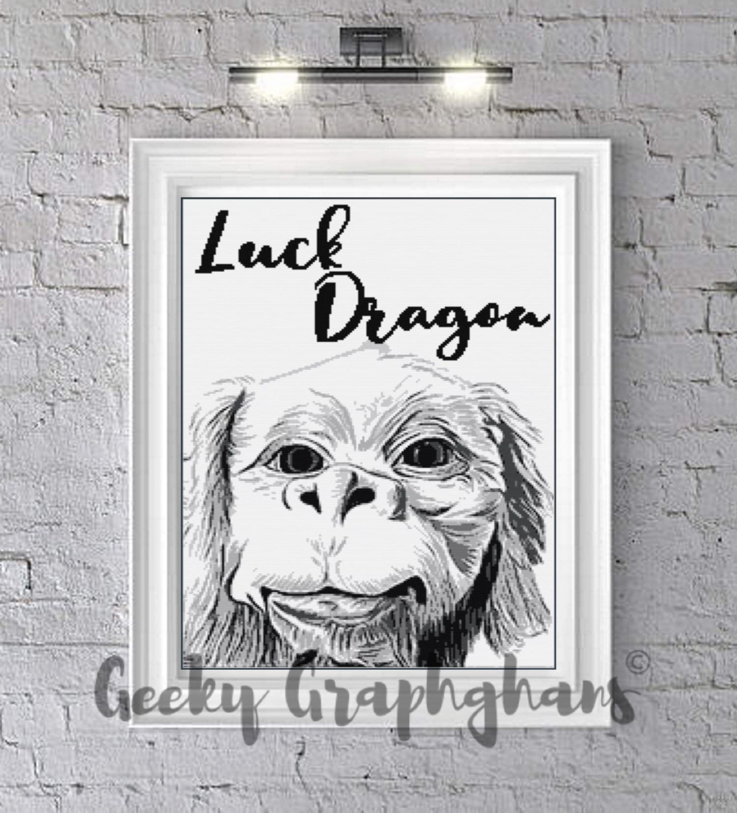 Falkor The Luck Dragon Crochet Graphghan Pattern – Geeky Graphghans