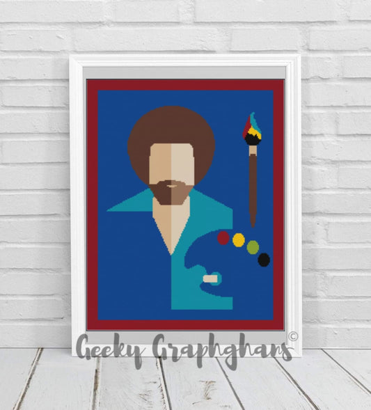 Bob Ross Crochet Graphghan Pattern