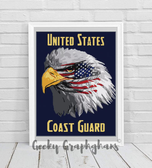 US Coast Guard Eagle Crochet Graphghan Pattern