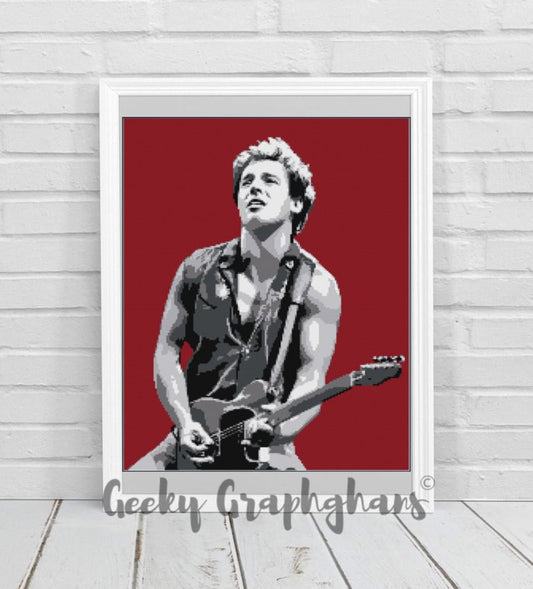 Bruce Springsteen Crochet Graphghan Pattern