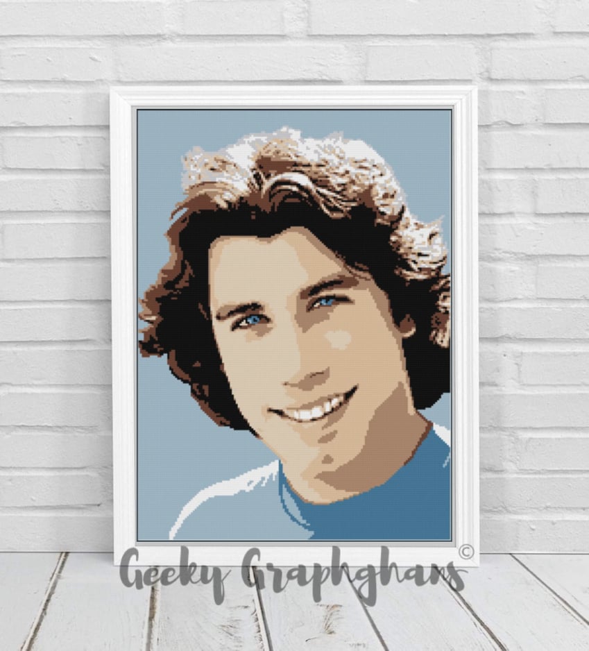 John Travolta Photoghan Graphghan Pattern – Geeky Graphghans