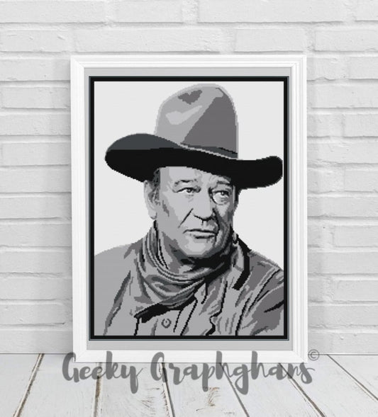 John Wayne Photoghan Crochet Pattern