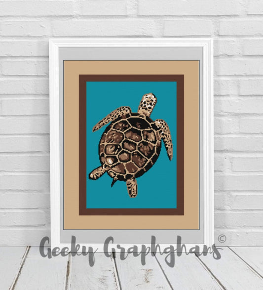 Sea Turtle Crochet Graphghan Pattern