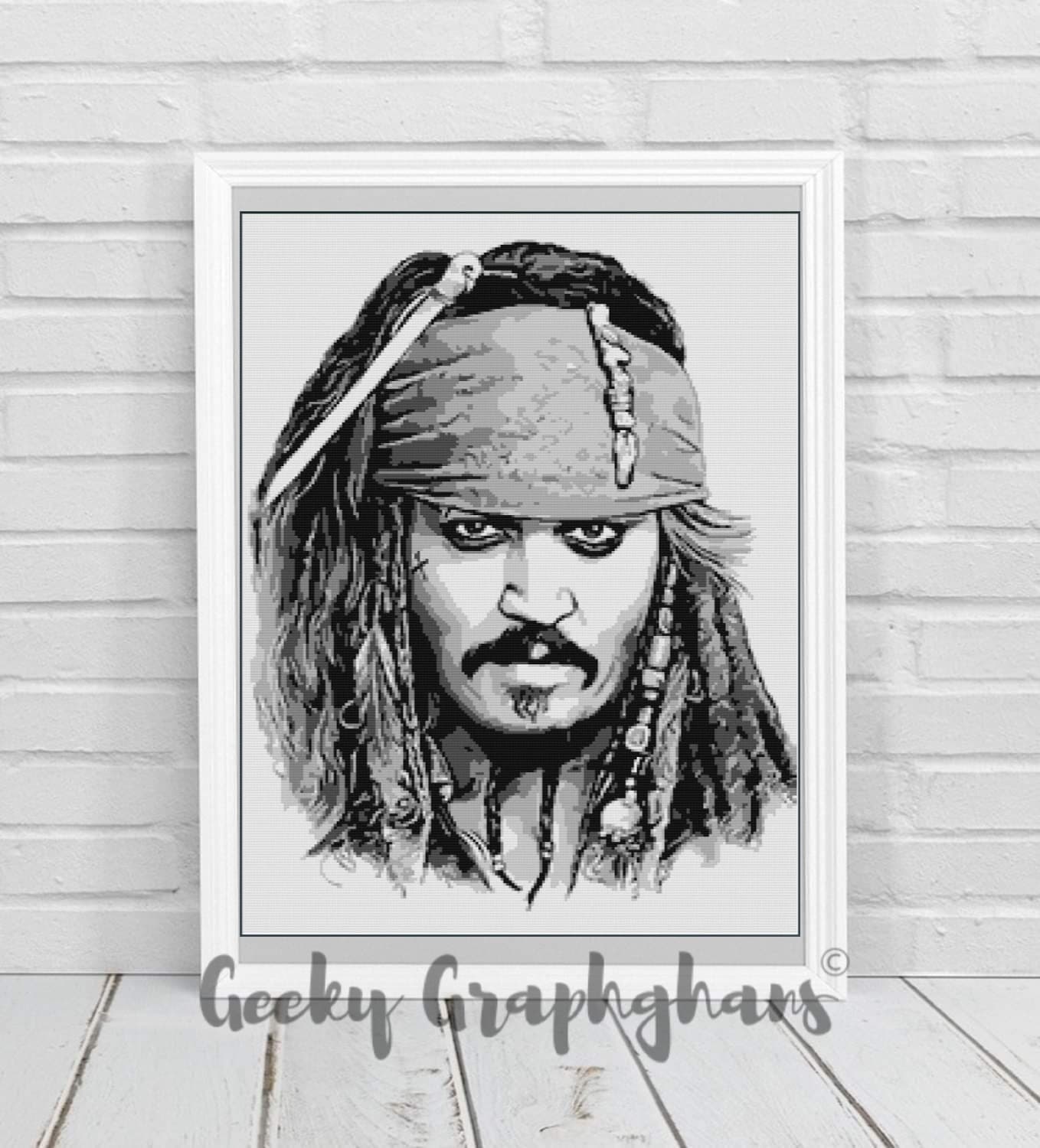 Johnny Depp Crochet Photoghan Pattern