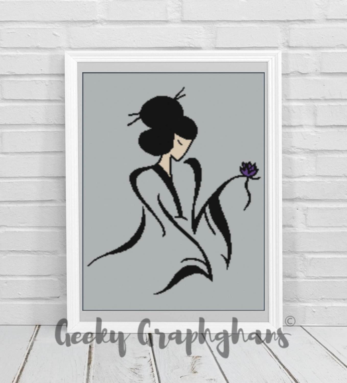 Geisha Crochet Graphghan Pattern – Geeky Graphghans