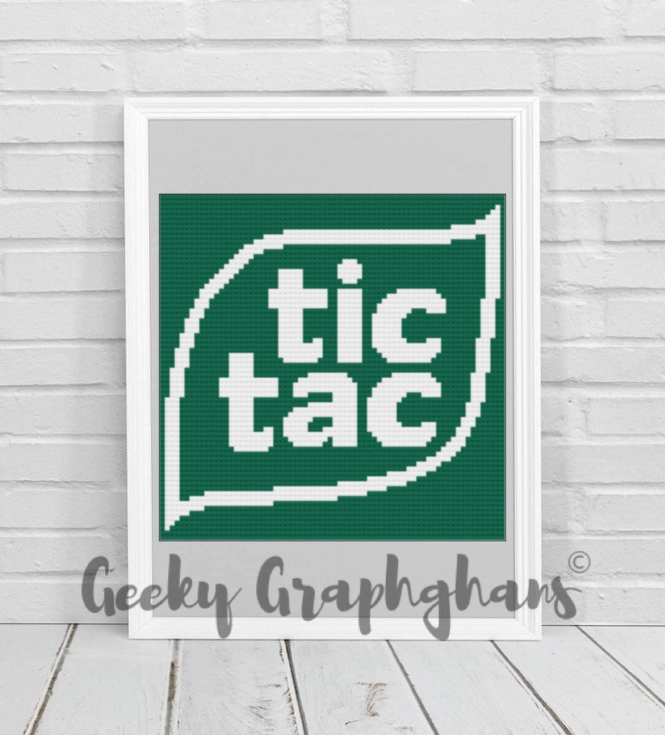 Tic Tac Mints Logo Crochet Pillow Patterns