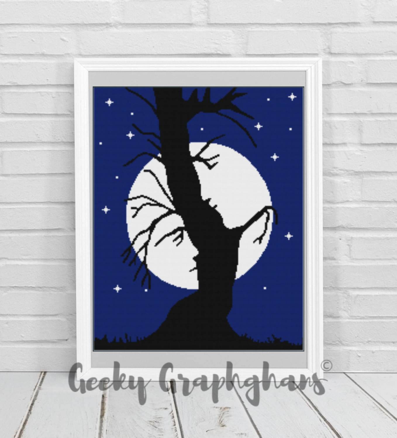 Graphgan Tree Tree Couple Crochet Graphghan Pattern – Geeky Graphghans