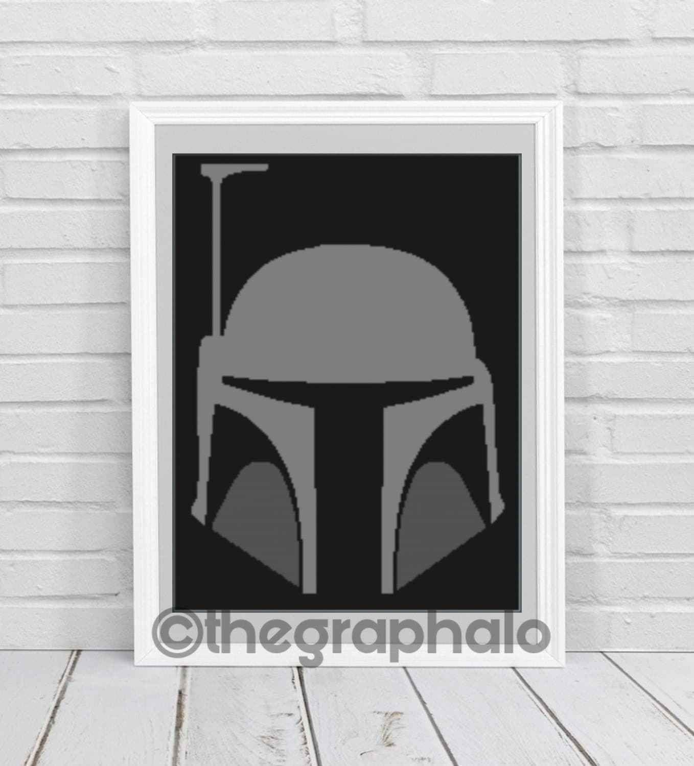 The Mandalorian Crochet Graphghan Pattern SC 180 x 260