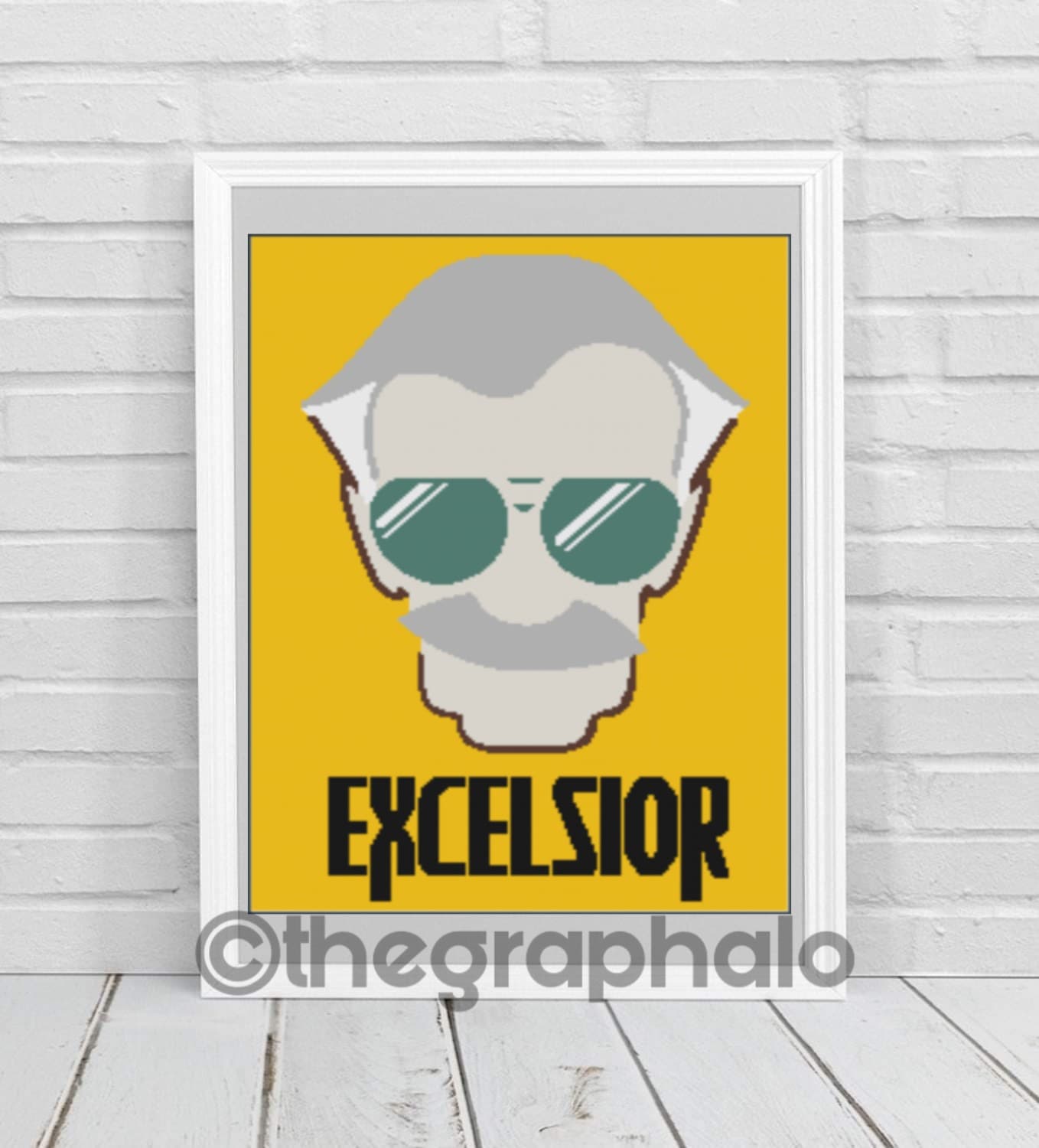 Stan Lee Crochet Graphghan Pattern SC180x240