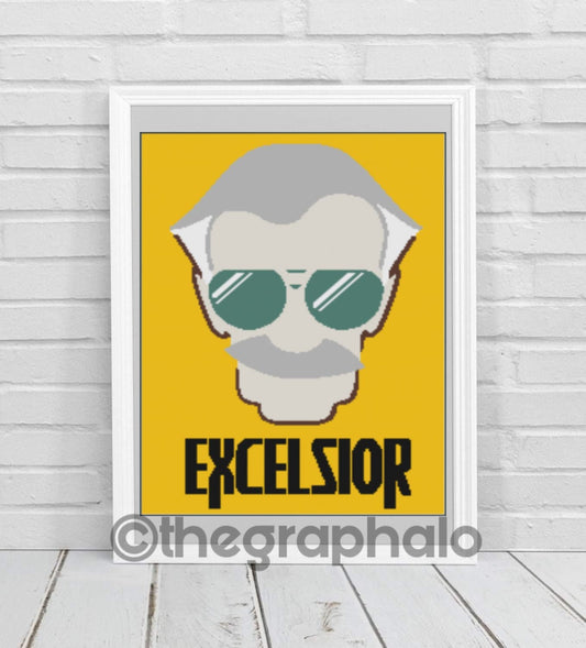 Stan Lee Crochet Graphghan Pattern SC180x240