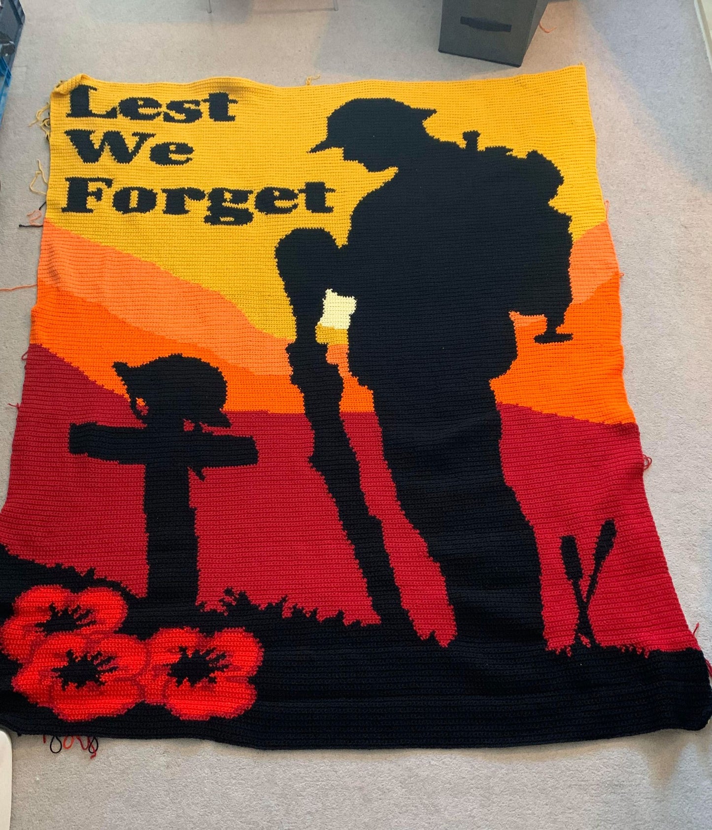 Lest We Forget Crochet Graphghan Pattern
