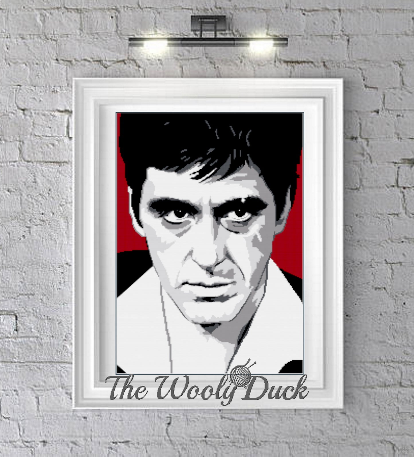 Al Pacino Scarface crochet graphghan pattern
