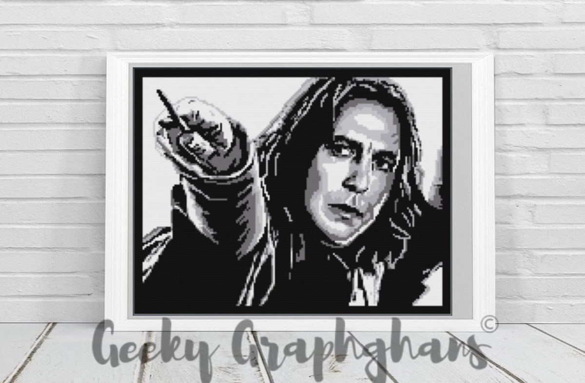 Graphgan Pattern Rick Alan Rickman Crochet Graphghan Pattern – Geeky Graphghans