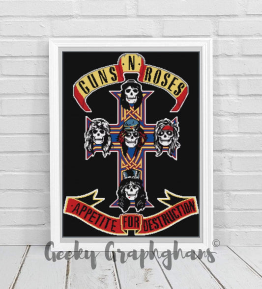 Appetite For Destruction Crochet Graphghan Pattern