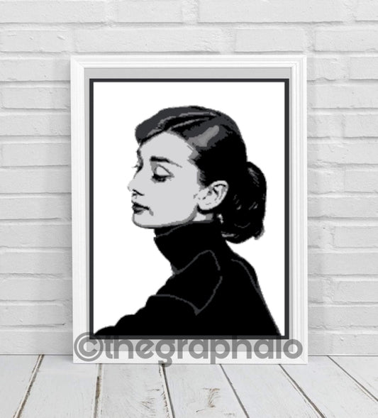 Audrey Hepburn Crochet Photoghan Pattern