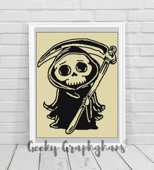 Baby Grim Reaper Crochet Graphghan PAttern