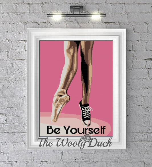 Ballerina Be Yourself Crochet Graphghan Pattern