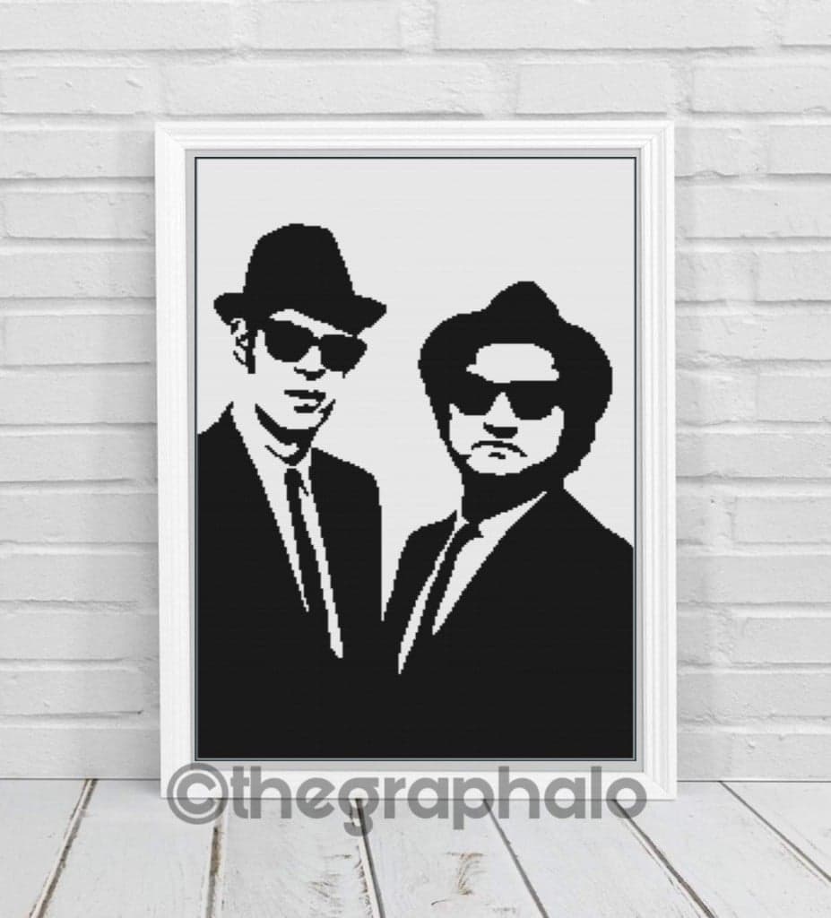 Blues Brother Crochet Graphghan Pattern