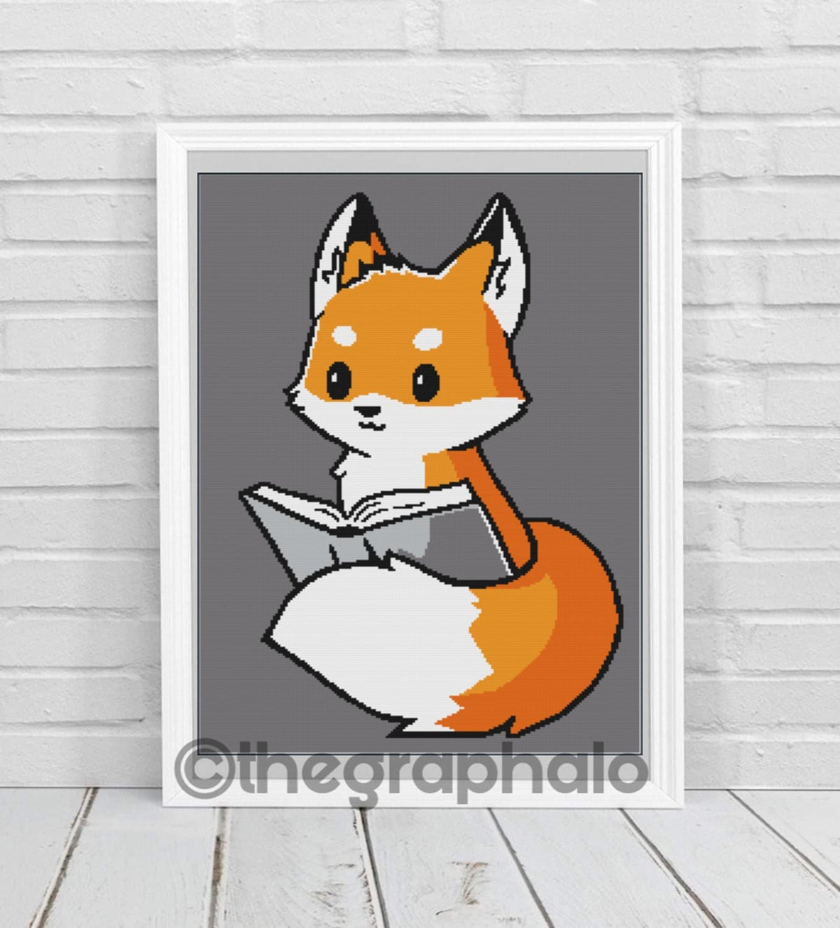 Graphgans Books Book Fox Crochet Graphghan Pattern – Geeky Graphghans