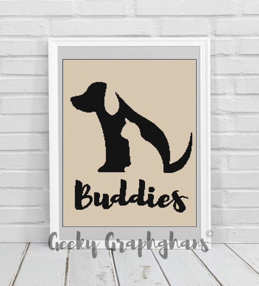 Buddies Cat & Dog Crochet Graphghan Pattern